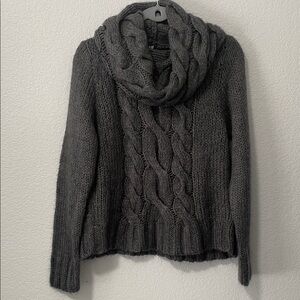 H & M Women’s Cozy Gray Cable Knit Chunky Sweater Size Large